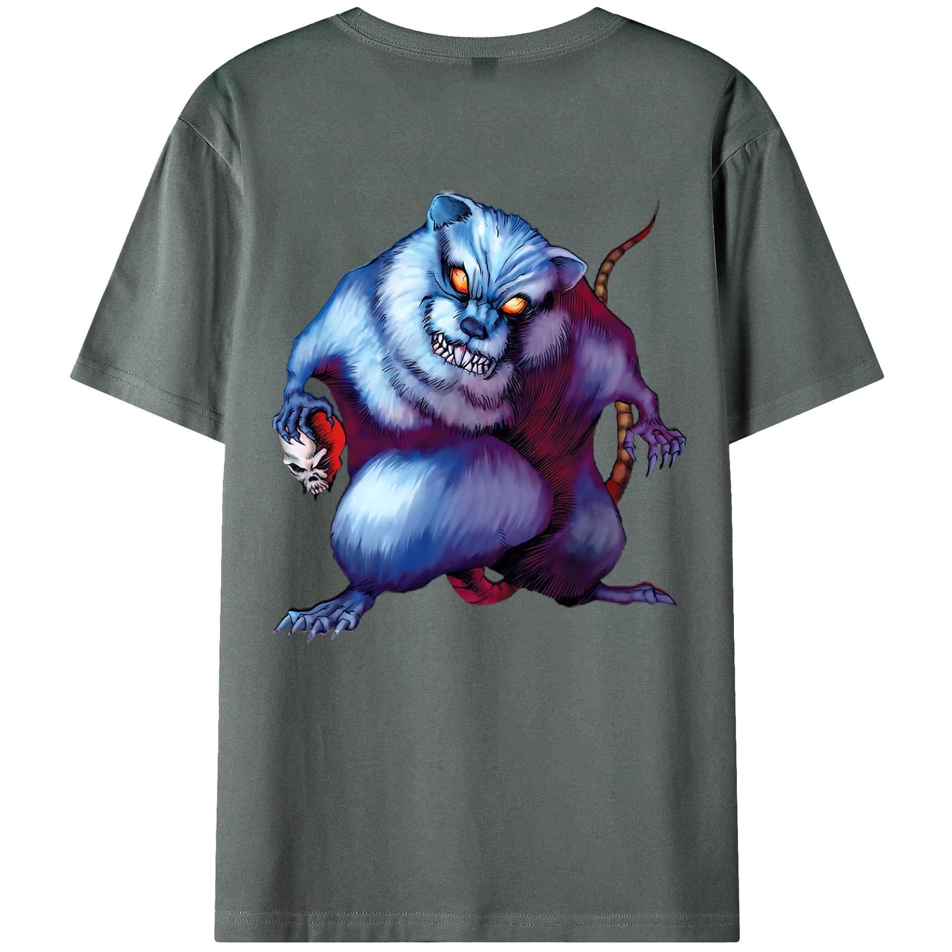 （画像用） 遊☆戯☆王 Yu-Gi-Oh! 綿100％ メンズ半袖Tシャツ（バックプリント） 通気性